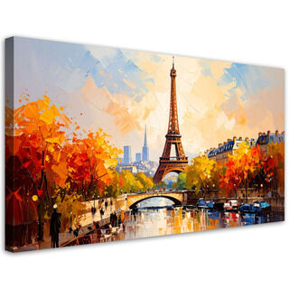 Canvastavla, Panorama över Paris Eiffeltornet