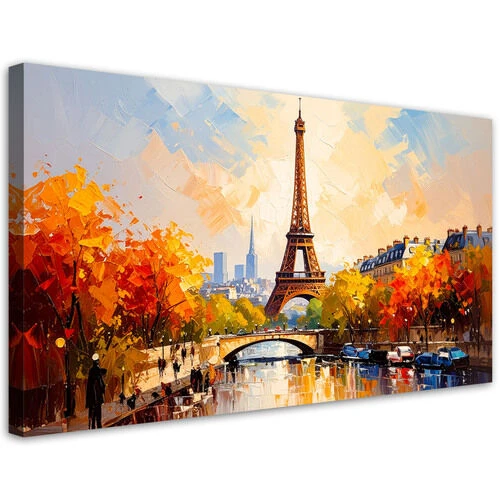 Canvastavla, Panorama över Paris Eiffeltornet