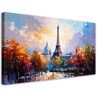 Canvastavla, Paris Eiffeltornet som målade