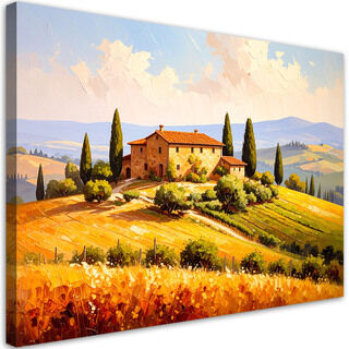 Canvastavla, Toscana Landskap Vy