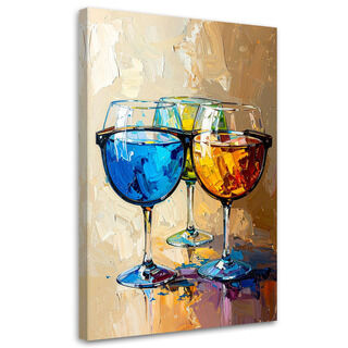 Canvastavla, Cocktailglas