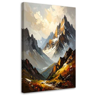 Canvastavla, Landskap Berg Natur