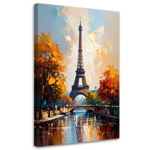 Canvastavla, Eiffeltornet Paris Höstlandskap