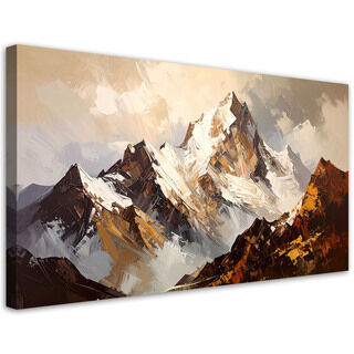 Canvastavla, Berglandskap beige