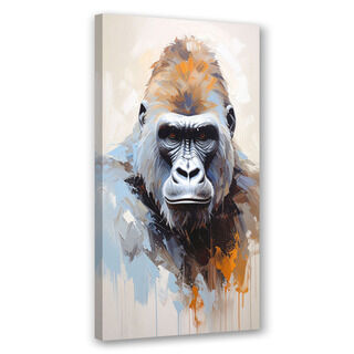 Canvastavla, Gorillaporträtt djur