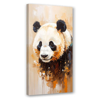 Canvastavla, Panda djur målad