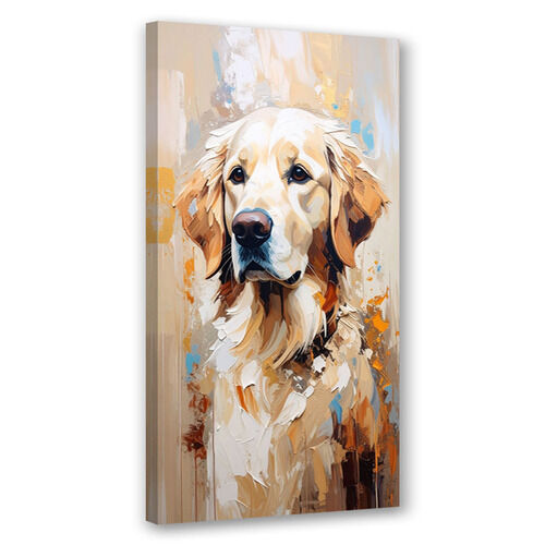 Canvastavla, Labrador retriever Hund Djur