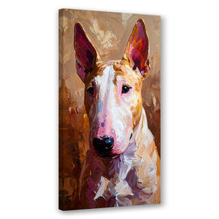 Canvastavla, Bulldog Hund Djur Beige