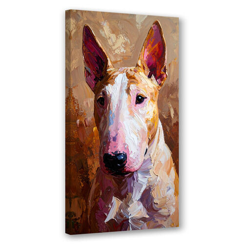 Canvastavla, Bulldog Hund Djur Beige