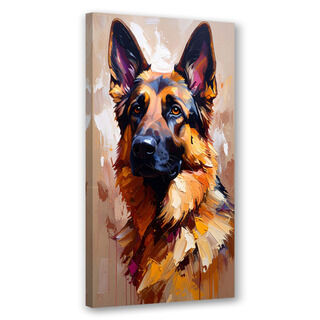 Canvastavla, Schäferhund Hund Djur