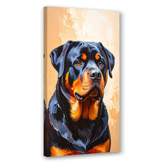 Canvastavla, Rottweiler Hund Djur