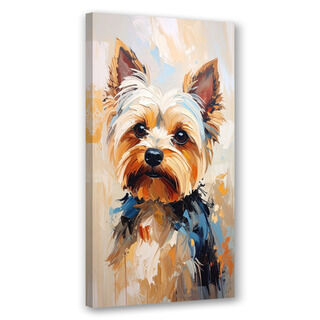 Canvastavla, Yorkshire terrier Hund Djur