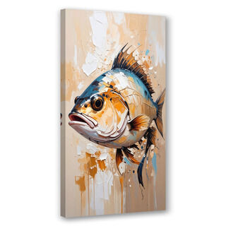 Canvastavla, Havsfisk Beige