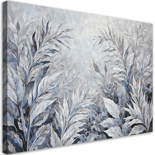 Canvastavla, Lämnar abstrakt botaniska - (100x70)