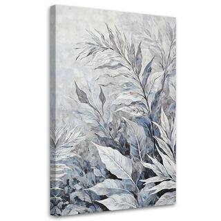 Canvastavla, Lämnar abstrakt botaniska - (80x120)