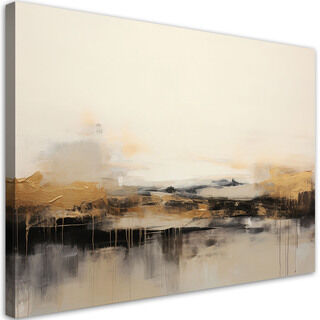 Canvastavla, Modern abstraktion beige - (120x80)