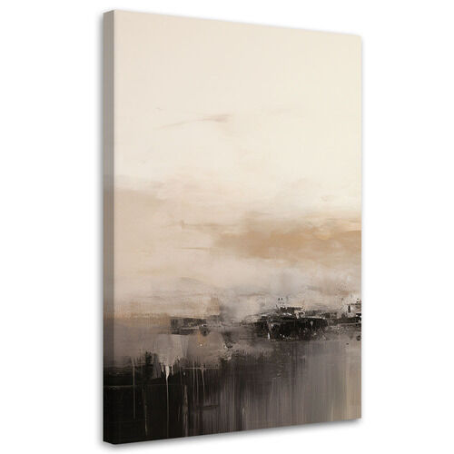 Canvastavla, Abstrakt lofts Beige - (40x60)
