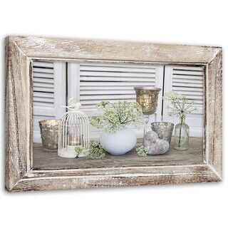 Canvastavla, Stilla liv Shabby Chic