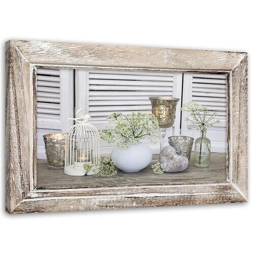 Canvastavla, Stilla liv Shabby Chic