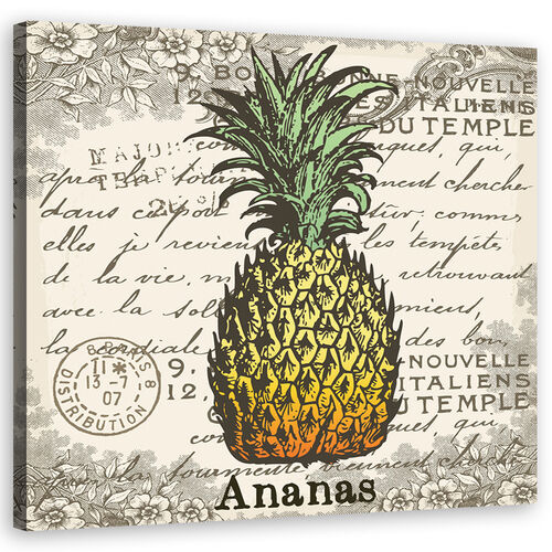 Canvastavla, Vintage ananas