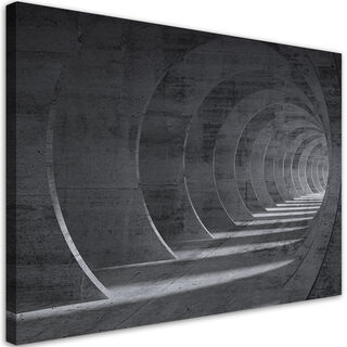 Canvastavla, Grå 3D-tunnel