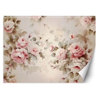 Fototapet, Shabby chic rosor