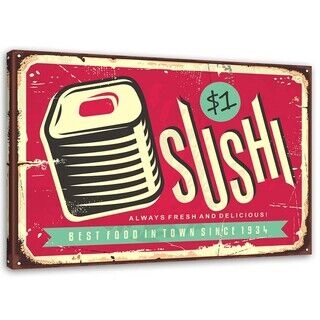 Canvastavla, Retro sushi