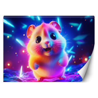 Fototapet, Neon hamster