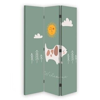 Rumsavdelare dubbelsidig PIN IT, Sol hund - (110x170)