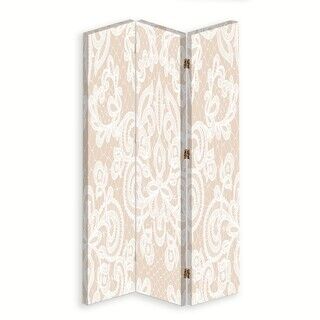 Rumsavdelare dubbelsidig roterbar, Beige - (110x170)