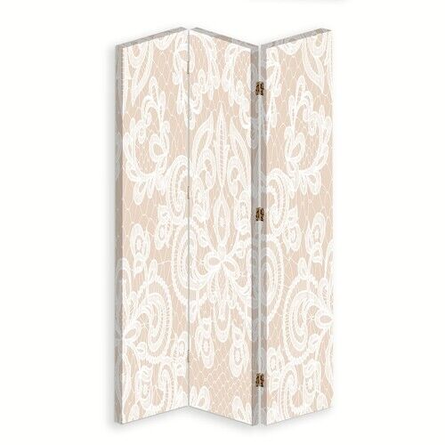 Rumsavdelare dubbelsidig roterbar, Beige - (110x170)