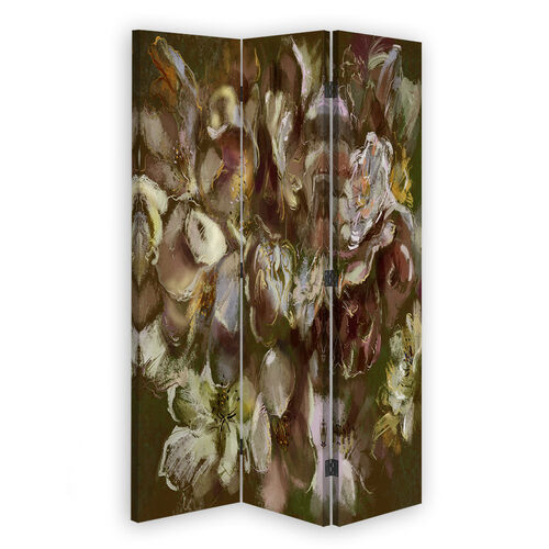 Rumsavdelare dubbelsidig roterbar, Irisblomma - (110x170)