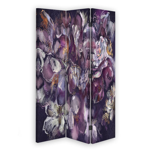 Rumsavdelare dubbelsidig roterbar, Irisblomma - (110x170)