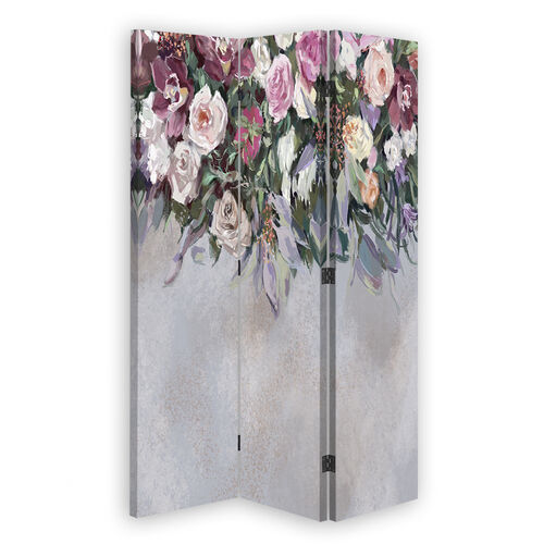 Rumsavdelare dubbelsidig roterbar, Blommor övervuxna - (110x170)