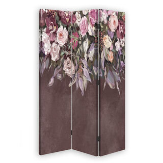 Rumsavdelare dubbelsidig roterbar, Blommor övervuxna - (110x170)