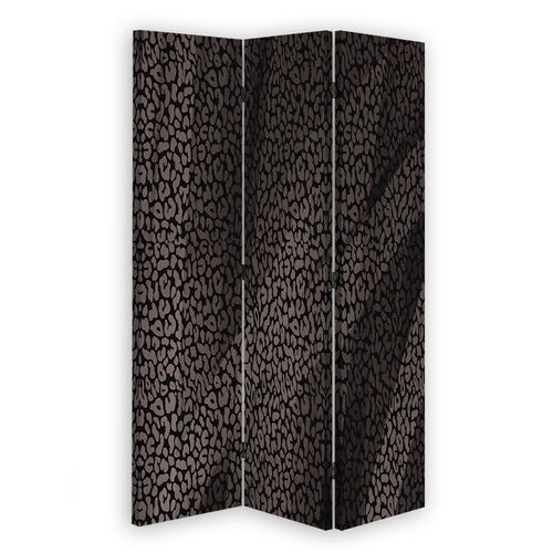 Rumsavdelare dubbelsidig roterbar, Mönster Leopard Leopard Pelfpatches - (110x170)