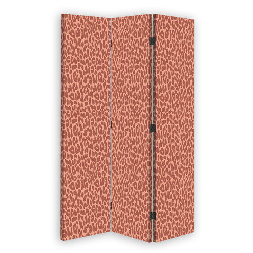 Rumsavdelare dubbelsidig roterbar, Mönster Leopard Leopard Pelfpatches - (110x170)