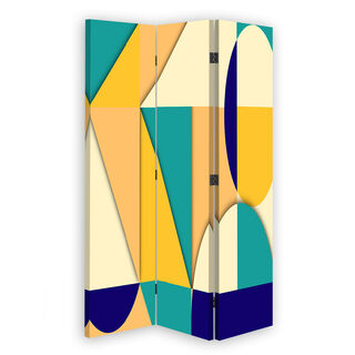 Rumsavdelare dubbelsidig roterbar, Geometriska abstrakta former - (110x170)
