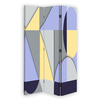 Rumsavdelare dubbelsidig roterbar, Geometriska former av abstraktion - (110x170)
