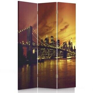 Rumsavdelare dubbelsidig roterbar, New York-bron - (110x170)