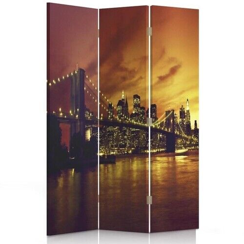 Rumsavdelare dubbelsidig roterbar, New York-bron - (110x170)
