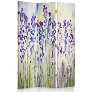 Rumsavdelare dubbelsidig roterbar, Blommor Natur Foilet - (110x170)