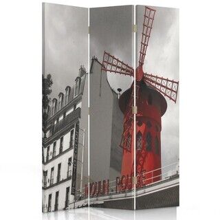 Rumsavdelare dubbelsidig roterbar, Paris Moulin Rouge - (110x170)