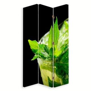 Rumsavdelare dubbelsidig roterbar, Mojito-dryck - (110x170)