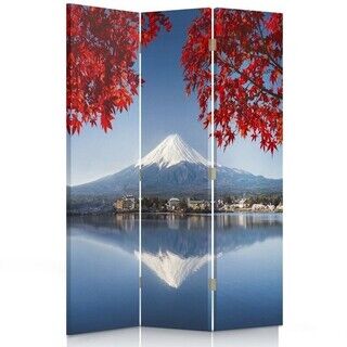 Rumsavdelare dubbelsidig roterbar, JAPAN Utsikt över berget Fuji - (110x170)