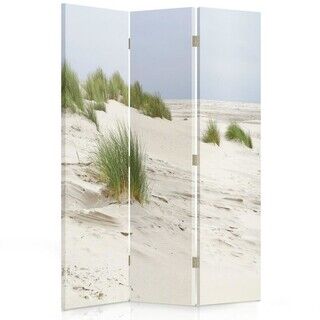 Rumsavdelare dubbelsidig roterbar, Strand sanddyner gräs - (110x170)