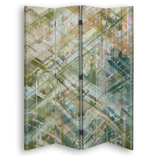 Rumsdelare Dubbelsidig, Abstrakta geometriska former - (145x170)