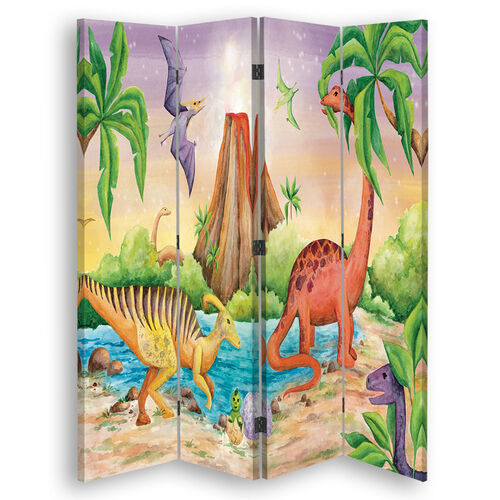 Rumsdelare Dubbelsidig, Dinosaurie vid sjön - (145x170)