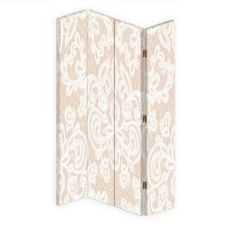 Rumsavdelare Dubbelsidig roterbar, Beige - (145x170)