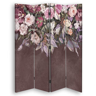 Rumsavdelare Dubbelsidig roterbar, Blommor övervuxna - (145x170)